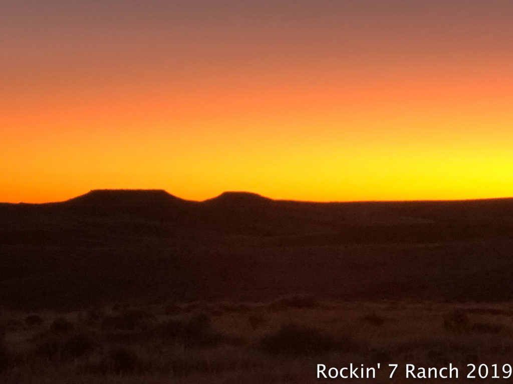 Rockin' 7 Ranch Wyoming Sunset